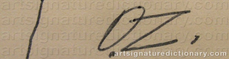 Signature by Ossip ZADKINE
