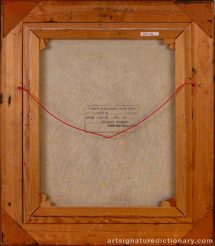 Close-up details showing Alexander TOLSTOY signature forgery characteristics