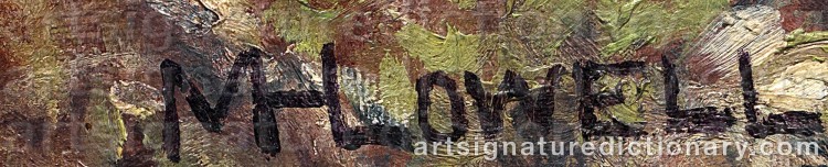 Signature by Milton H. LOWELL
