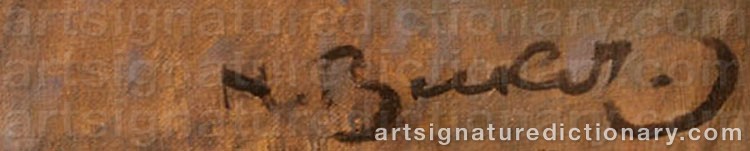 Authentic signature by Nicolas BERKER on  artwork
