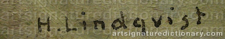 Signature by Herman LINDQVIST