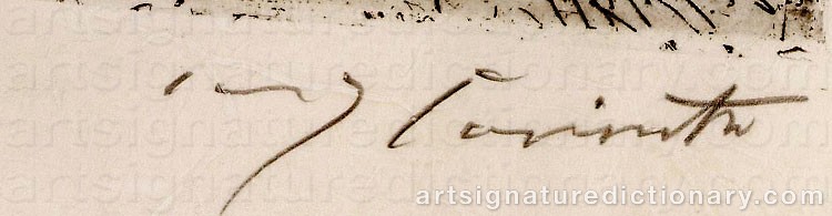 Signature by Lovis CORINTH