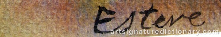 Signature by Maurice ESTEVE
