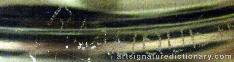 Authentic signature by René LALIQUE on  artwork