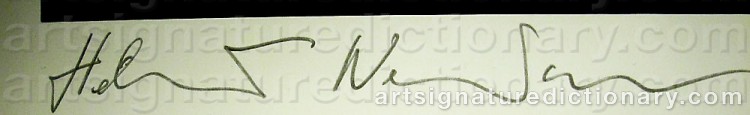Signature by Helmut NEWTON