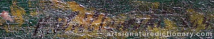 Authentic signature by Konstantin Kharitonovich WROBLEWSKY on  artwork