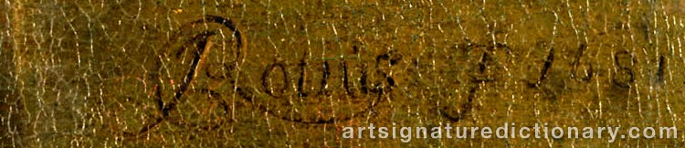 Authentic signature by Jacob ROOTIUS on Painting/Watercolour artwork