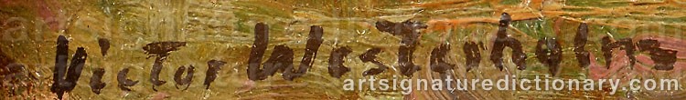 Signature by Victor WESTERHOLM