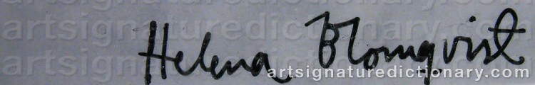 Signature by Helena BLOMQVIST