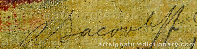 Signature by Alexander Evgenevich IACOVLEFF