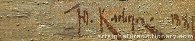 Signature by Yuliy Yulyevich KLEVER