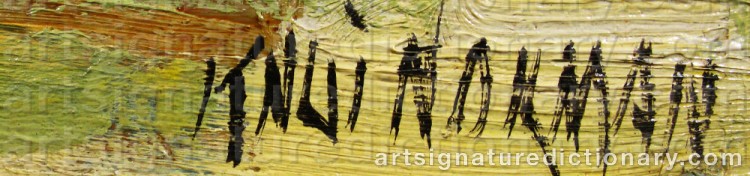 Signature by Knut NORMAN