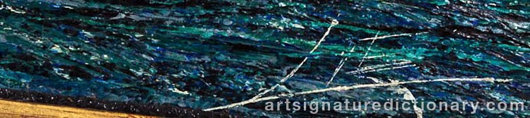 Authentic signature by Robert F. LIE on  artwork