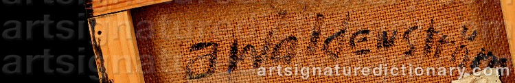 Signature by Johan WALDENSTRÖM