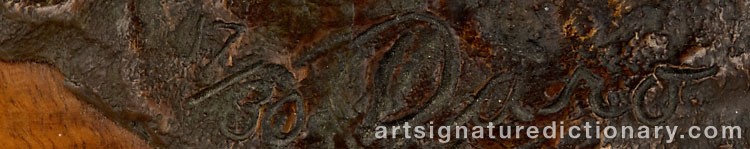 Authentic signature by Daro FLOOD on  artwork