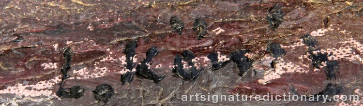 Authentic signature by Leo Von KÖNIG on Painting/Watercolour artwork