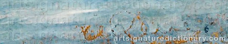 Authentic signature by Willy REUE on  artwork