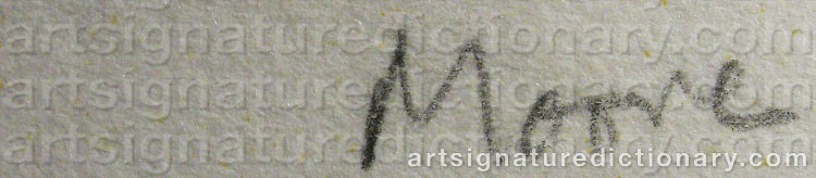 Signature by Henry MOORE