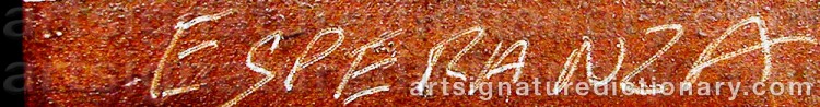Signature by Esperanza LOPEZ-MONTOYA