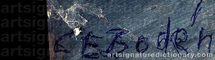 Signature by Carl Eric BODÉN
