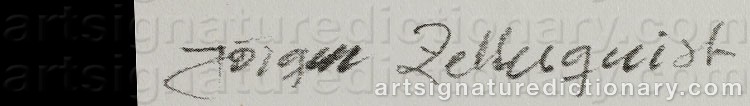 Signature by Jörgen ZETTERQUIST