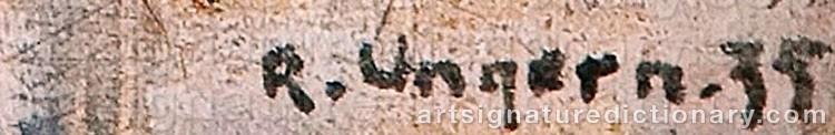 Signature by Ragnar UNGERN