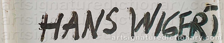 Signature by Hans WIGERT