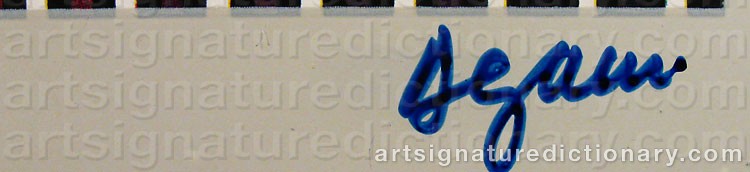 Signature by Yaacov AGAM