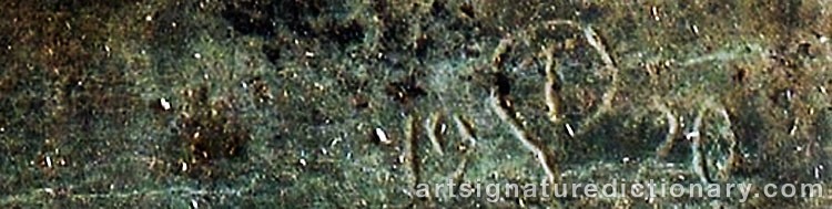 Authentic signature by Theodor LUNDBERG on  artwork