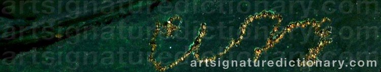 Authentic signature by William Mozart MCVEY on Sculpture artwork