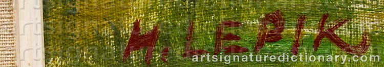 Signature by Hugo LEPIK
