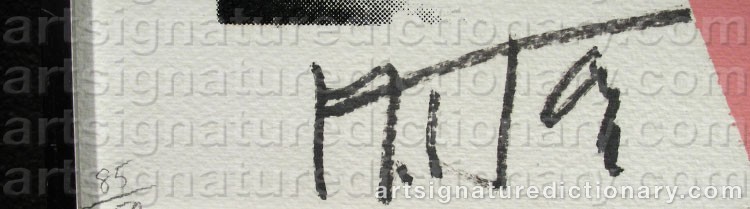 Authentic signature by Mick JAGGER on  artwork