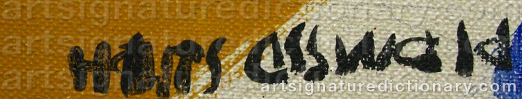 Signature by Hans OSSWALD