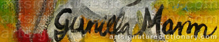 Signature by Gunilla MANN