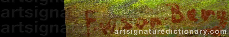 Signature by Folke ‘F W-Son’ WILHELMSSON-BERG