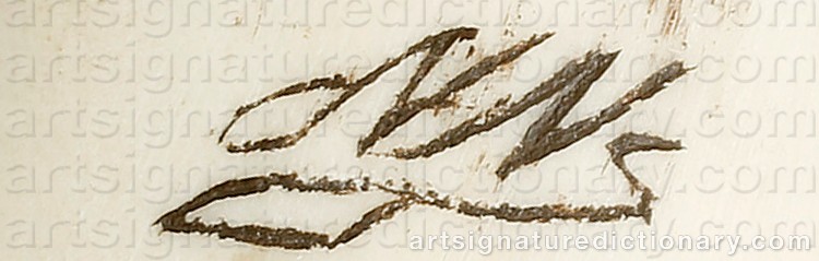 Authentic signature by NNS on Other artwork