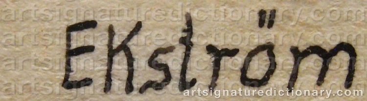 Signature by Thea EKSTRÖM