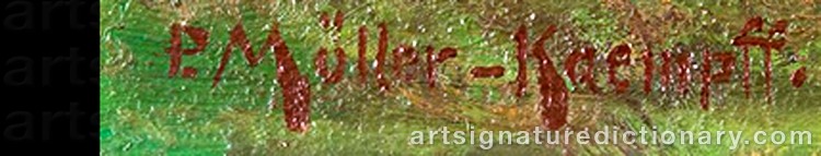 Signature by Paul MÜLLER-KAEMPFF