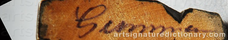 Authentic signature by Urban GUNNARSSON on  artwork