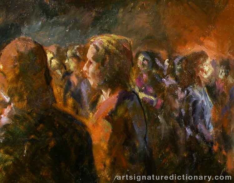 Close-up details showing Peter DAHL signature forgery characteristics