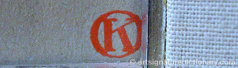 Authentic signature by Otari KANDAUROV on  artwork