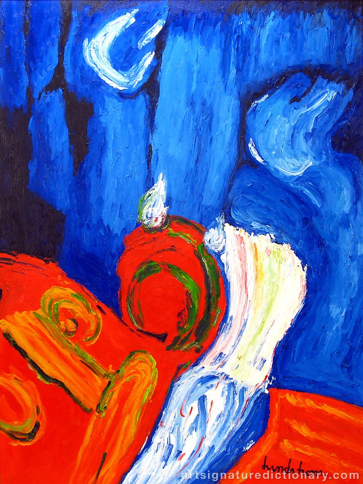 Close-up details showing Bengt LINDSTRÖM signature forgery characteristics