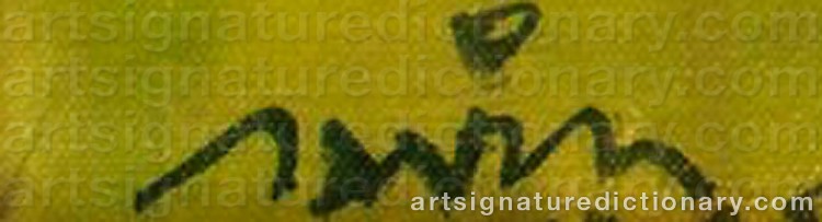 Authentic signature by Maurice Louis SAVIN on  artwork