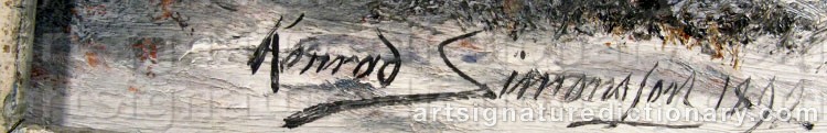 Signature by Konrad SIMONSSON