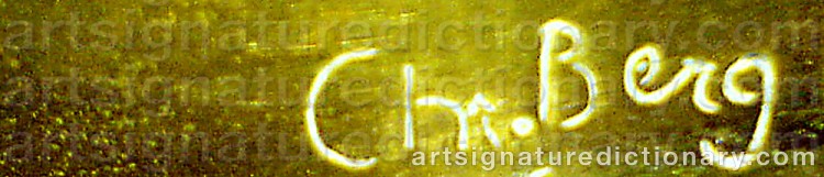 Signature by Christian BERG