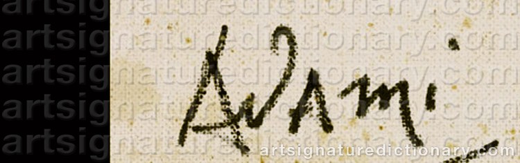 Signature by Valerio ADAMI
