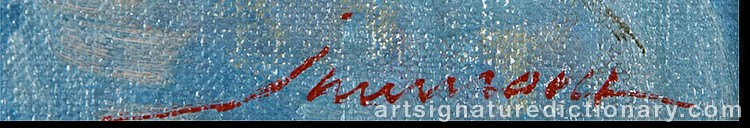 Authentic signature by Junn ROCA on  artwork