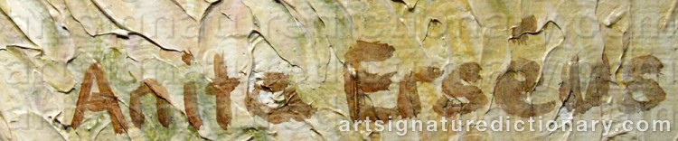 Signature by Anita ERSÉUS
