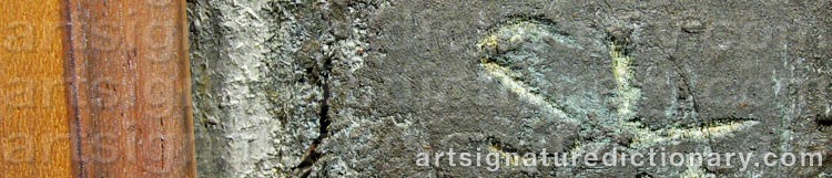 Authentic signature by Sonia LAWSON on  artwork