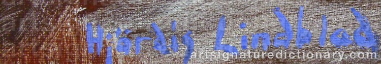 Signature by Hjördis LINDBLAD